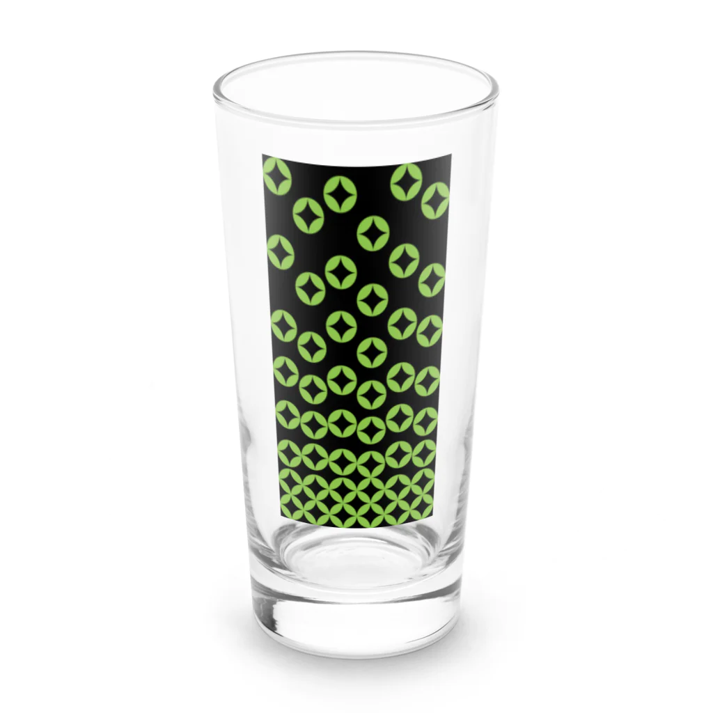 bonnylochの七宝繋ぎ_LightGreen Long Sized Water Glass :front