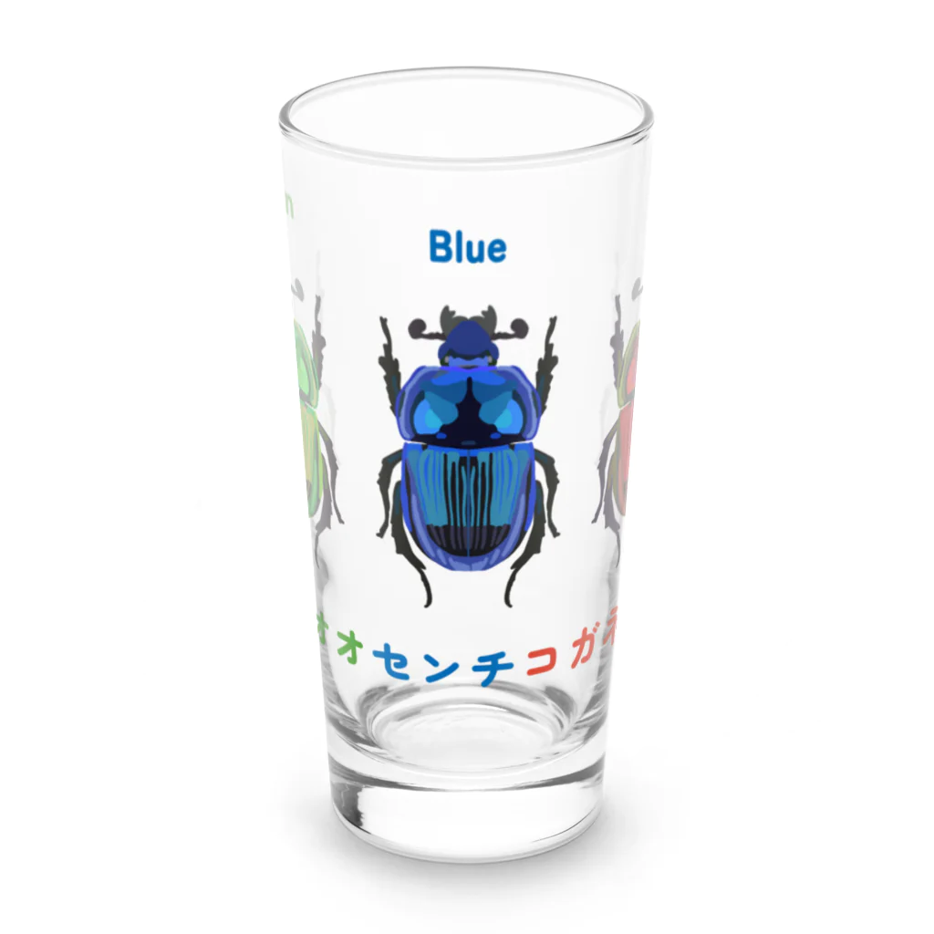 さちこの生物雑貨のオオセンチコガネ Long Sized Water Glass :front