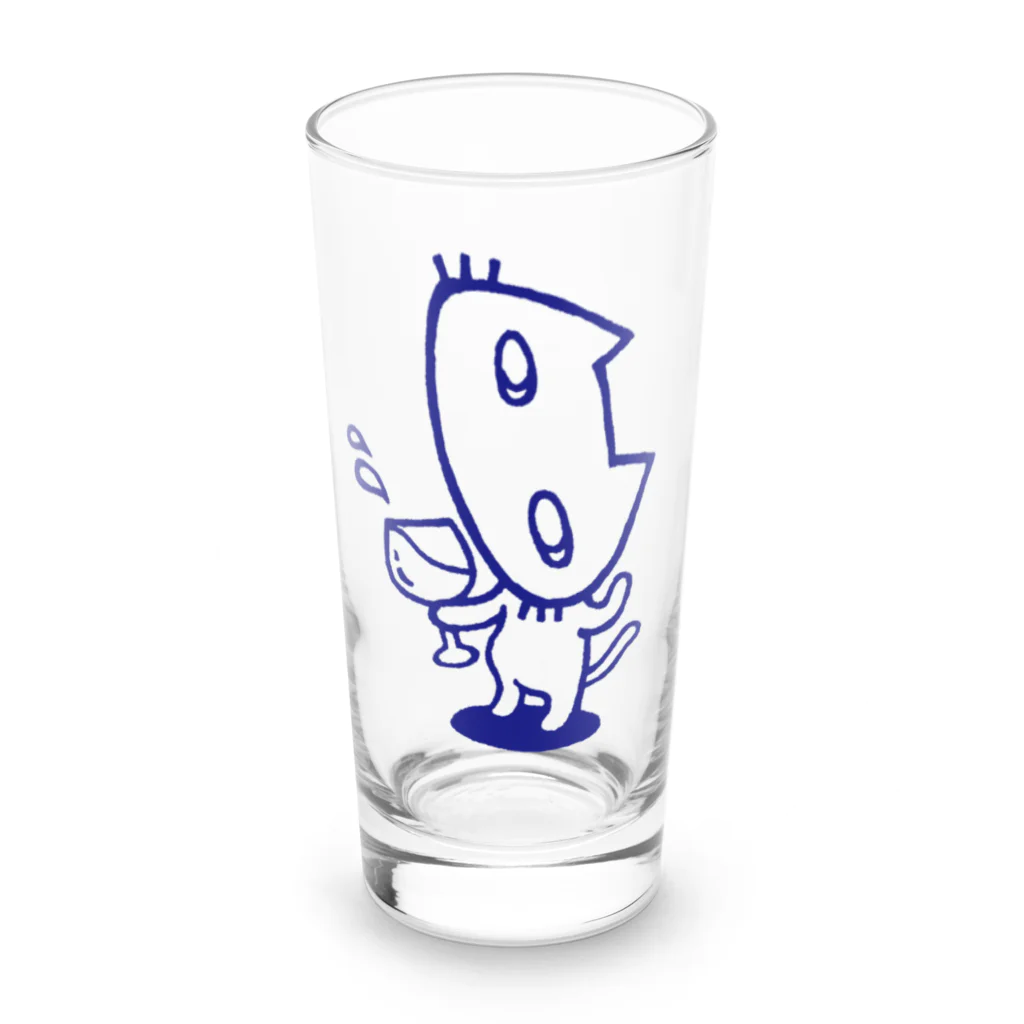 aguranyan  ～あぐらにゃん～のよっぱらい Long Sized Water Glass :front