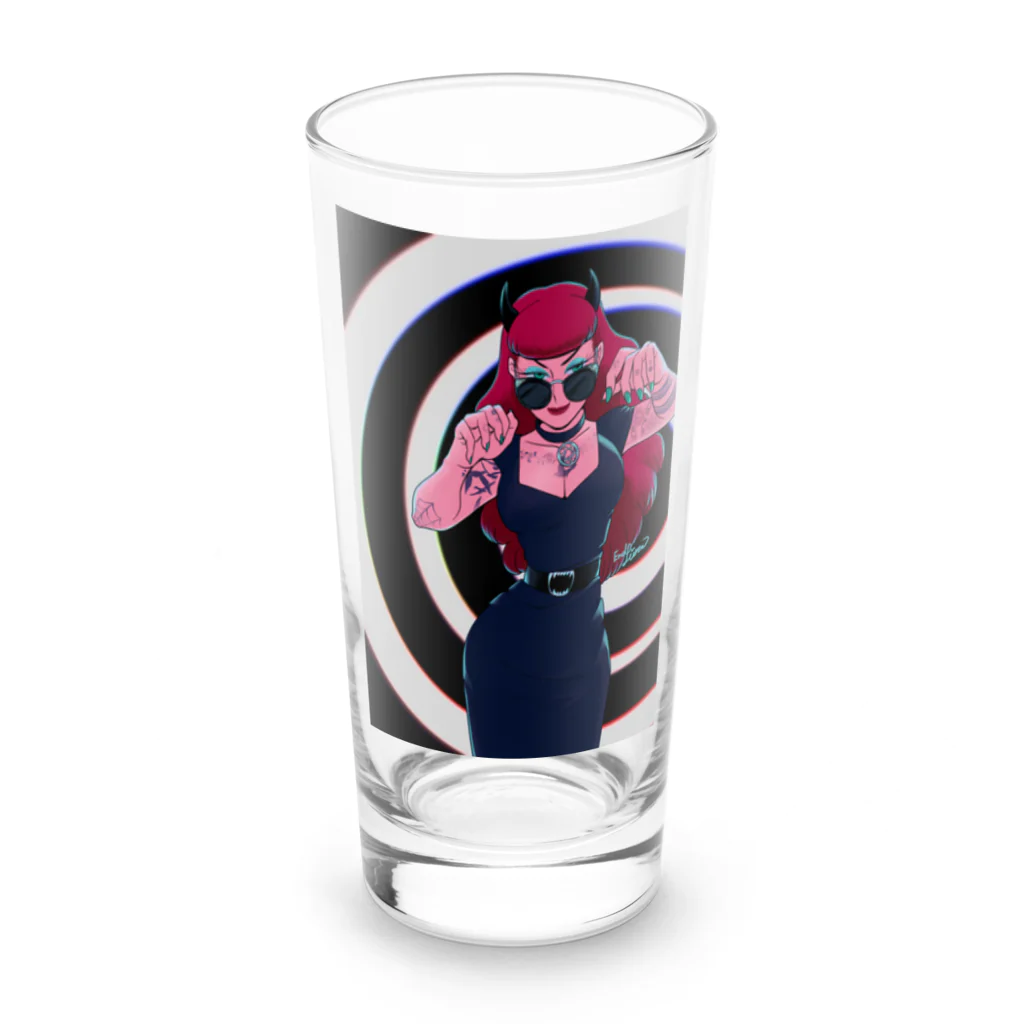 エンドーハイロウ (イラストレーター)の赤い悪魔ちゃん Long Sized Water Glass :front