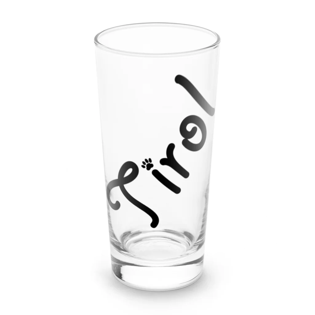 ピノとチロルのグッズ屋さんのTirolブランドロゴ Long Sized Water Glass :front