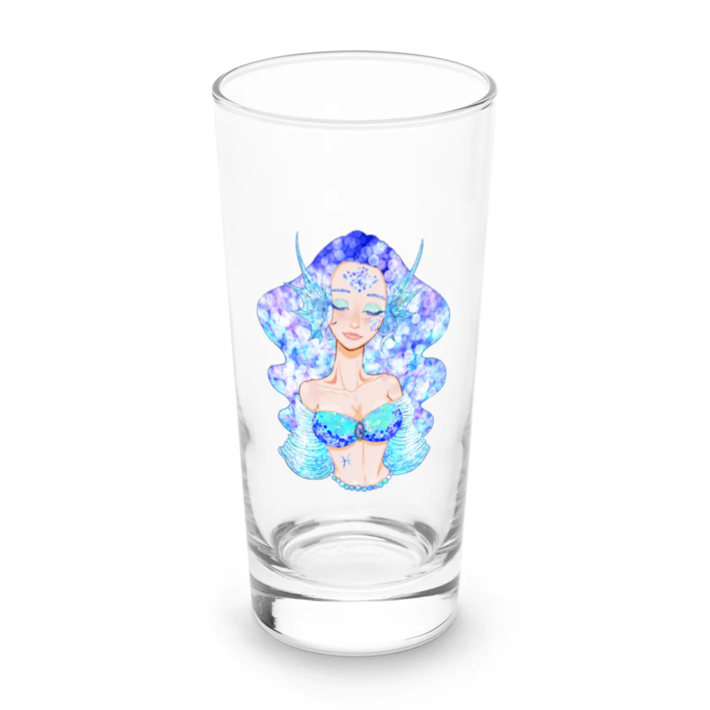 ゆりあの魚座（Pisces） Long Sized Water Glass :front