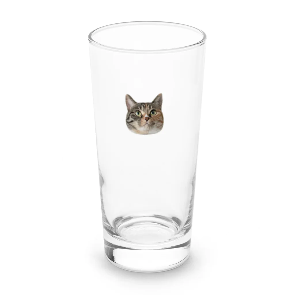 みそちゃんの雑貨屋さんの縞三毛猫のみそ Long Sized Water Glass :front