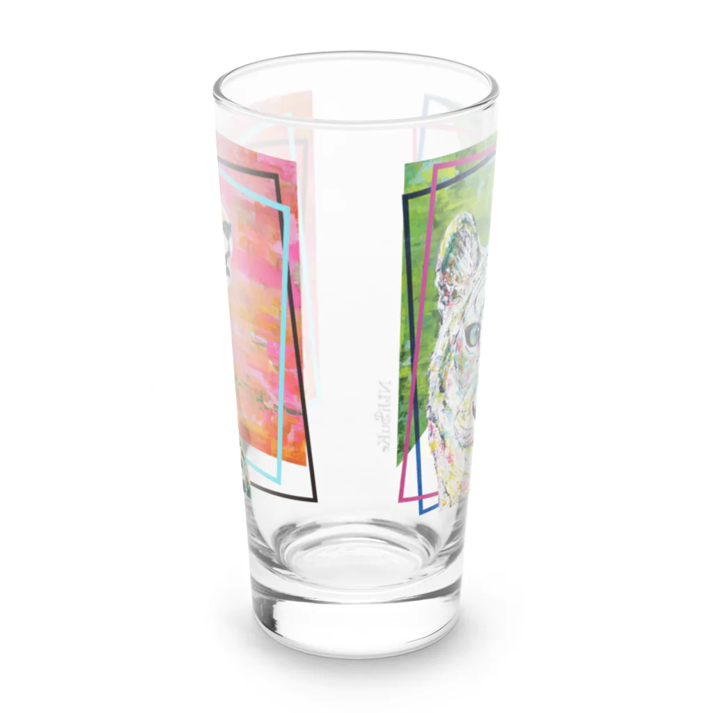 NiJi$uKeのチーター&ユキヒョウ_グラス Long Sized Water Glass :front