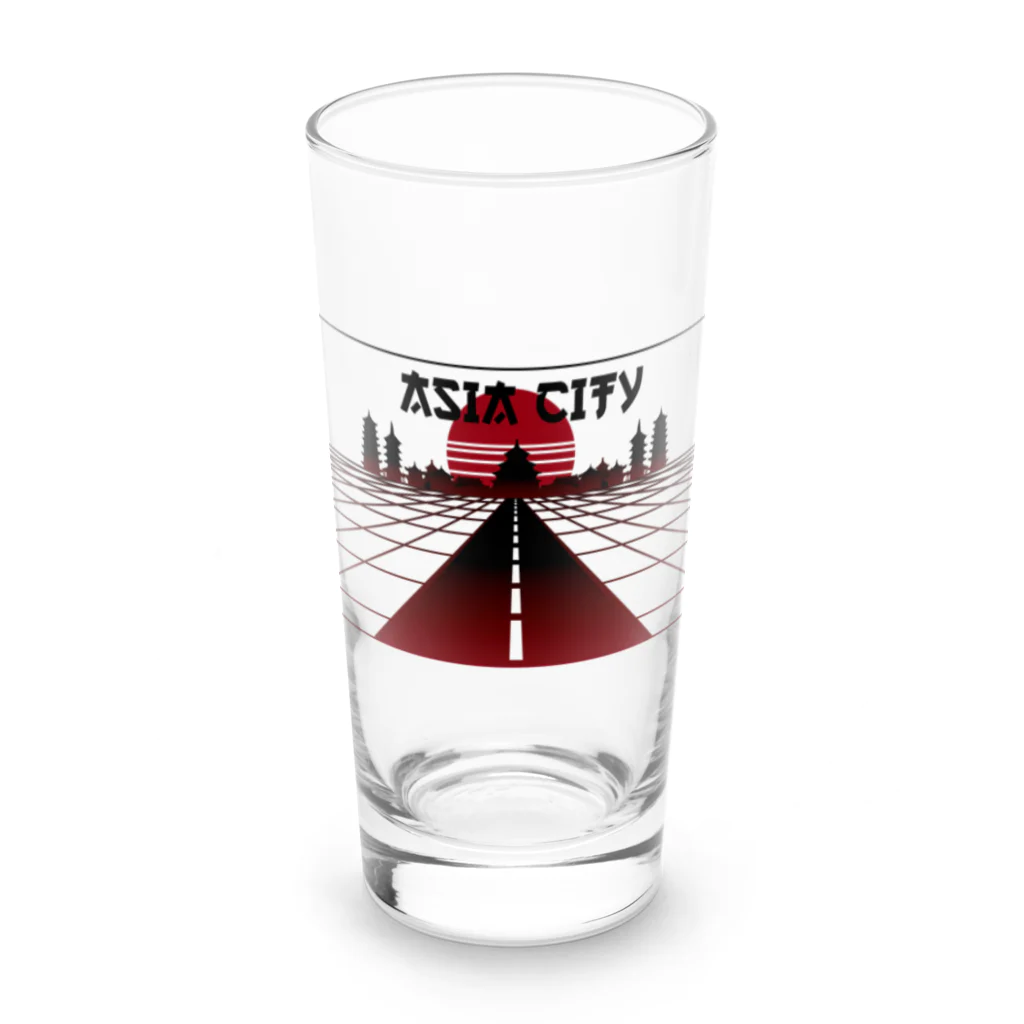 中華呪術堂（チャイナマジックホール）の vaporwave asiacity  Long Sized Water Glass :front