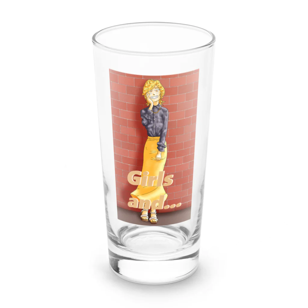 MickunRollのモダンガール２ Long Sized Water Glass :front