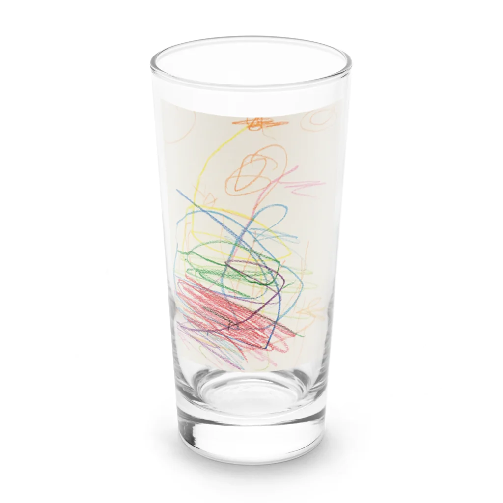 子どもの絵の無題1 Long Sized Water Glass :front