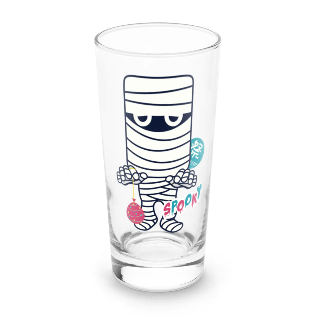 キッズモード某の夏祭り帰りのミイラ男 Long Sized Water Glass :front