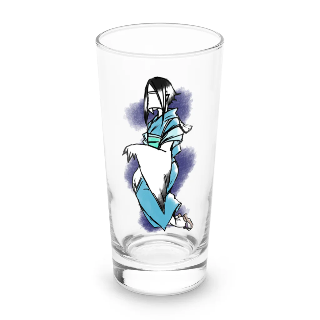 鶴玉の鶴さんグラス Long Sized Water Glass :front