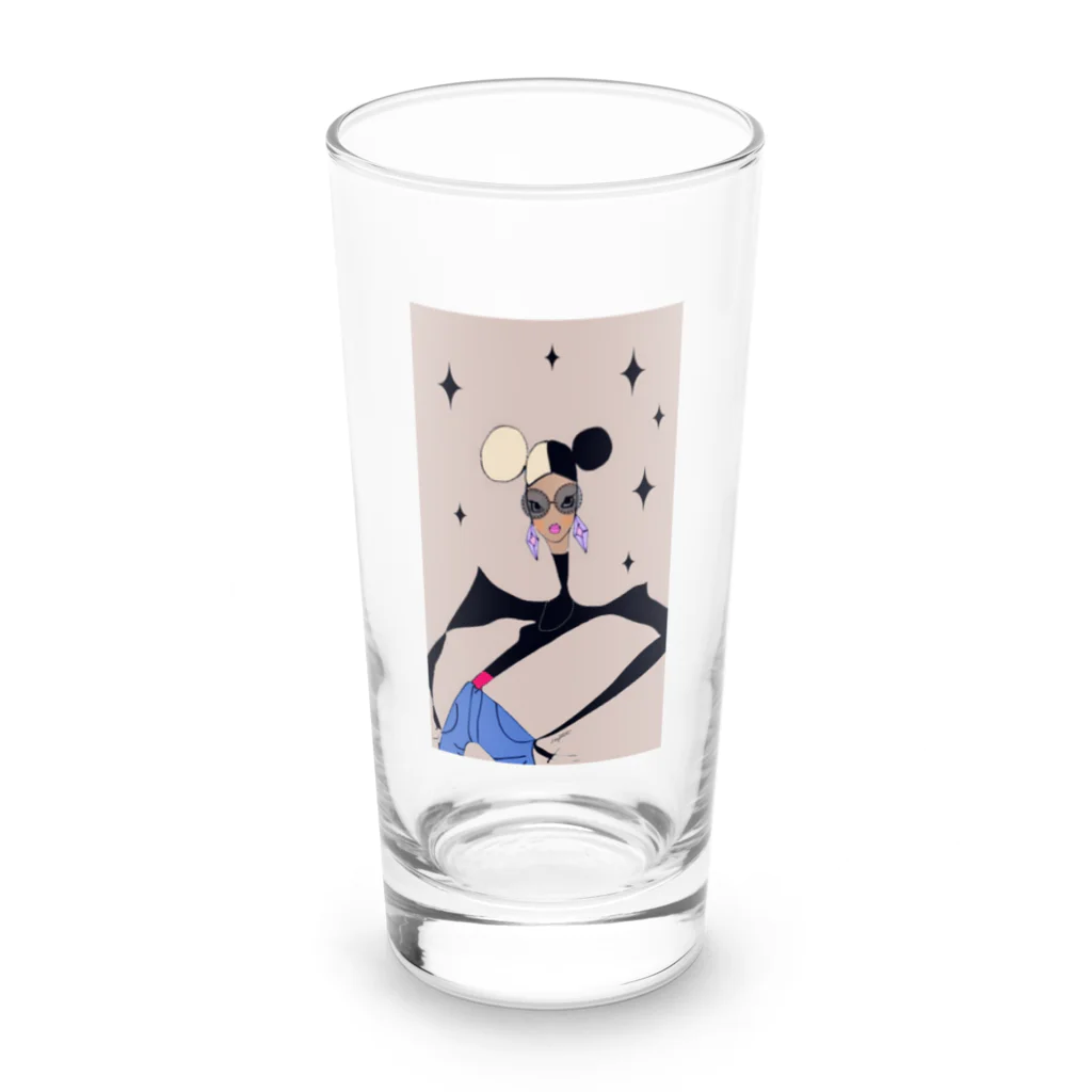 japaticのバイカラーヘア Long Sized Water Glass :front