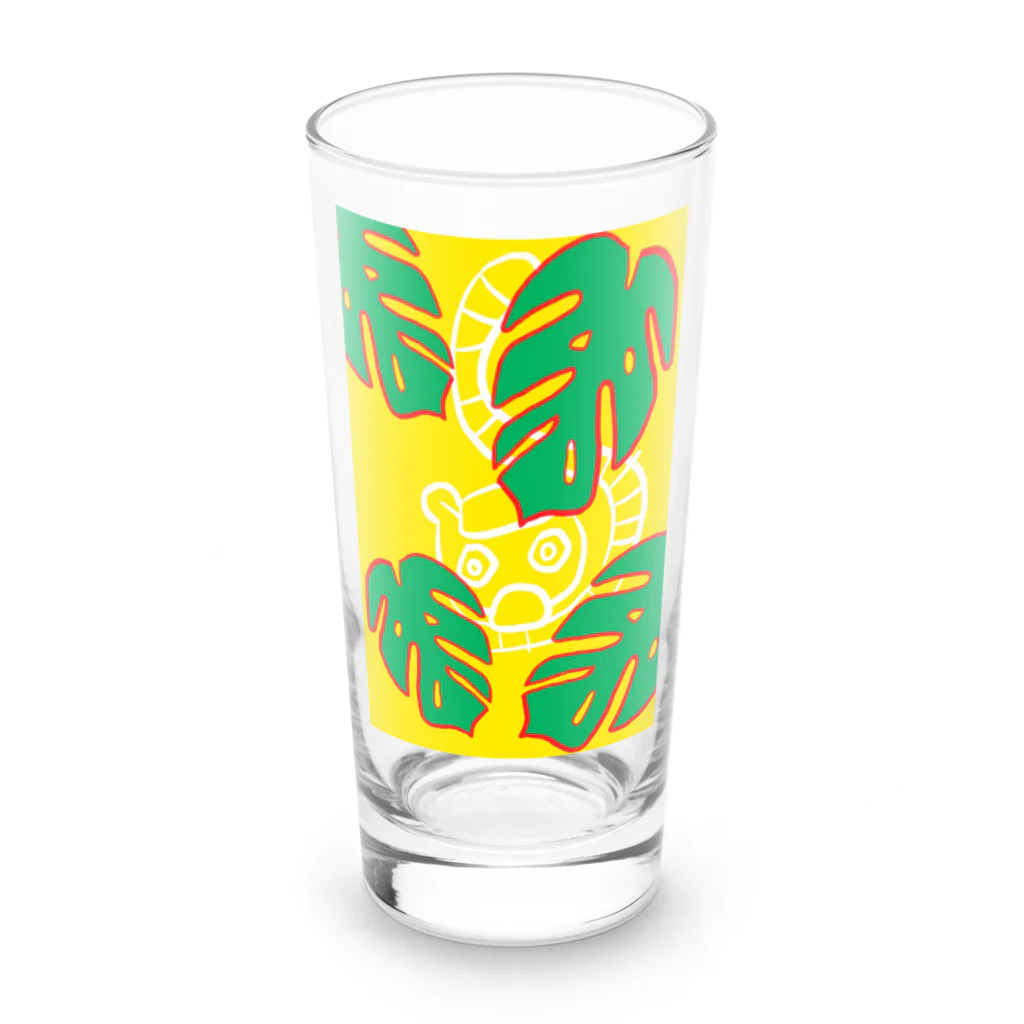 うさ／毎週水曜日★洗濯マンガ更新！のMonstera　Monkey　 Long Sized Water Glass :front