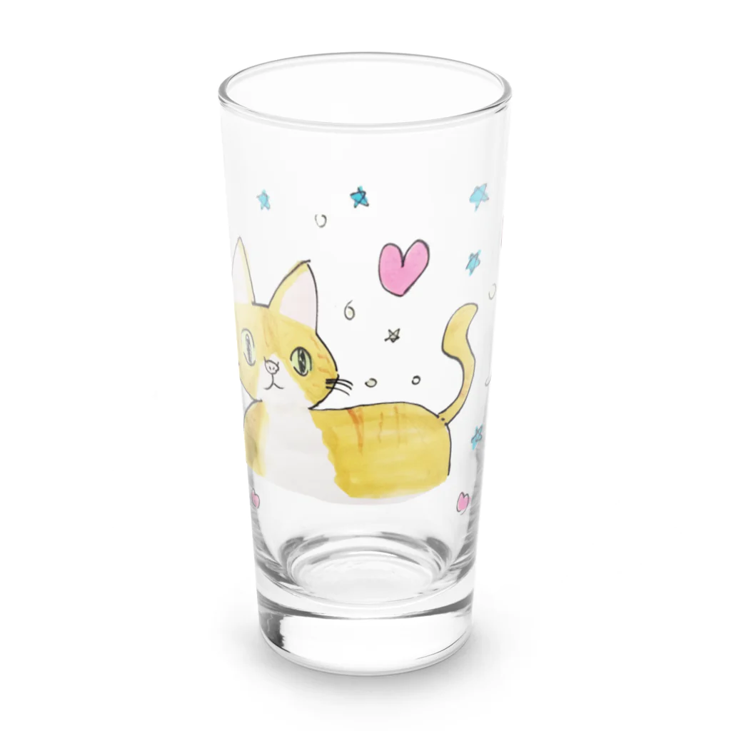 Japanese Catsの#06 Lovely Cats Long Sized Water Glass :front