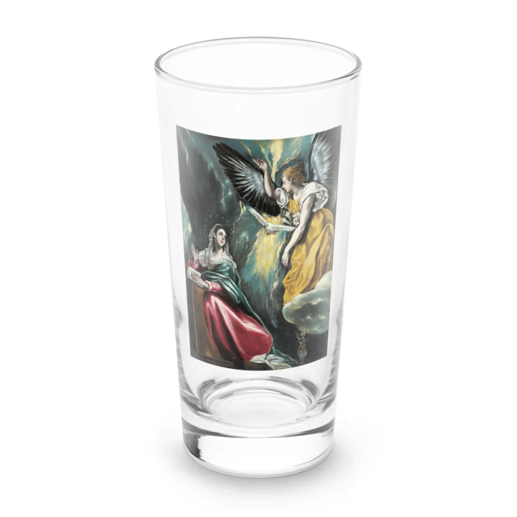 歴史グッツショップのエル・グレコ「受胎告知」 Long Sized Water Glass :front