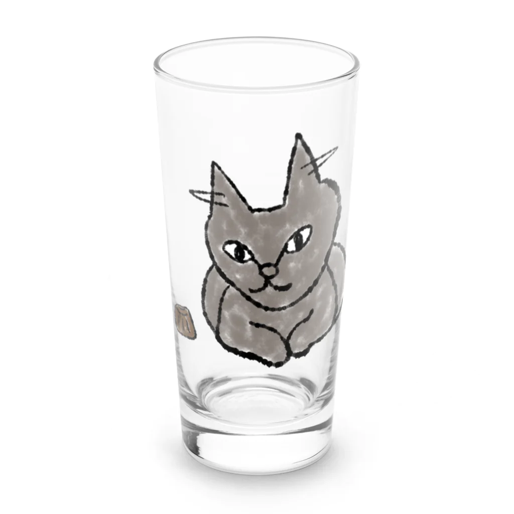 ニャンコ一族のカヌレ Long Sized Water Glass :front