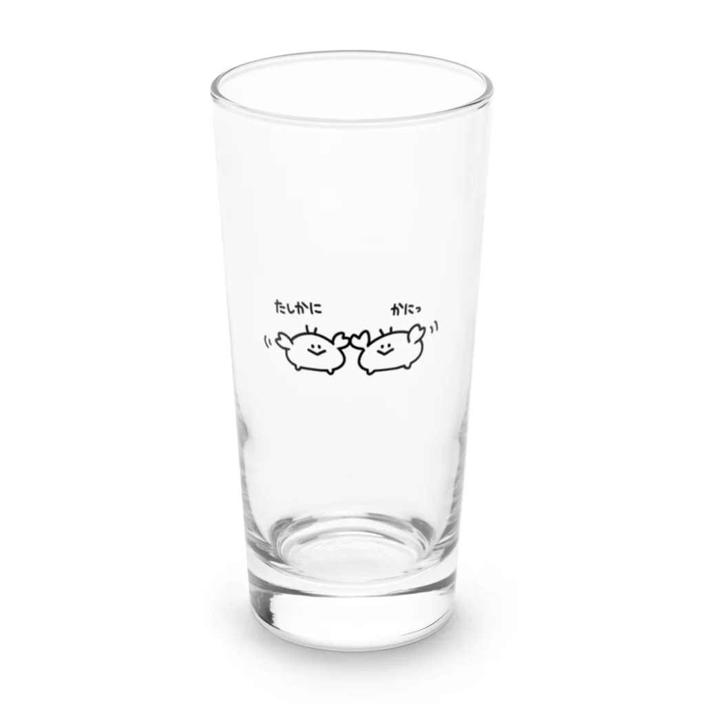 こめつぶ店のかにっ Long Sized Water Glass :front