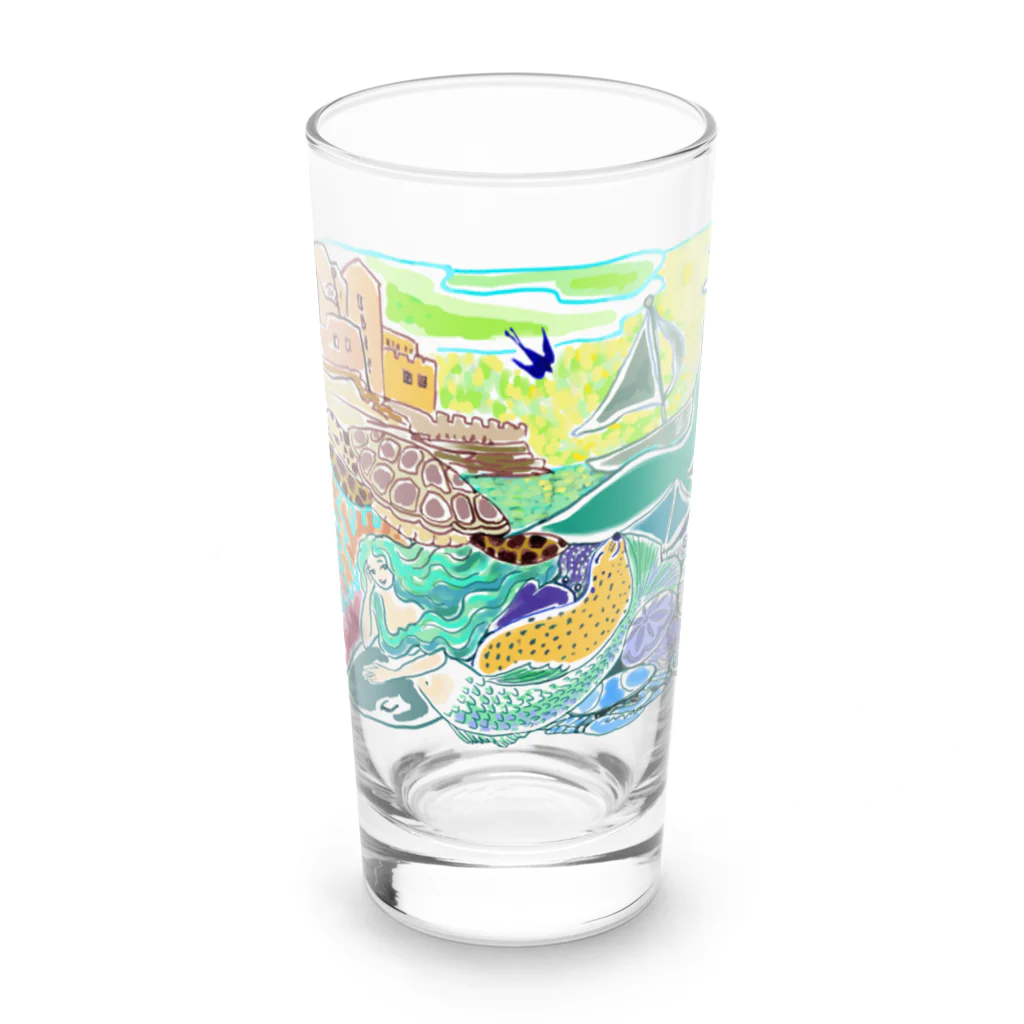 アトリエMの人魚t Long Sized Water Glass :front