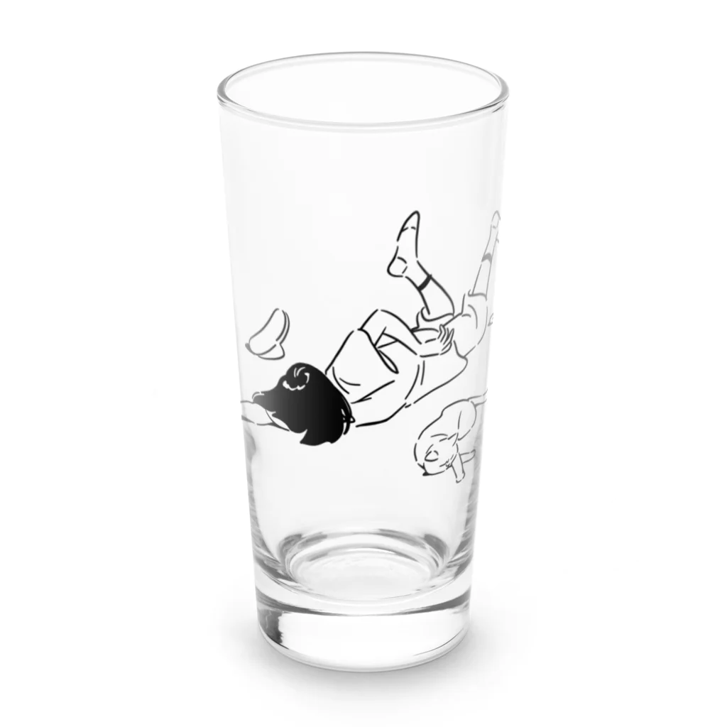 キースの遠泳 Long Sized Water Glass :front