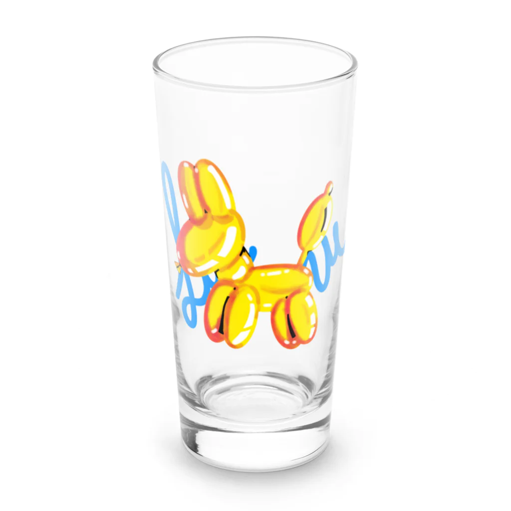 Luis mu ArtLabのDog Golden Balloon  Long Sized Water Glass :front