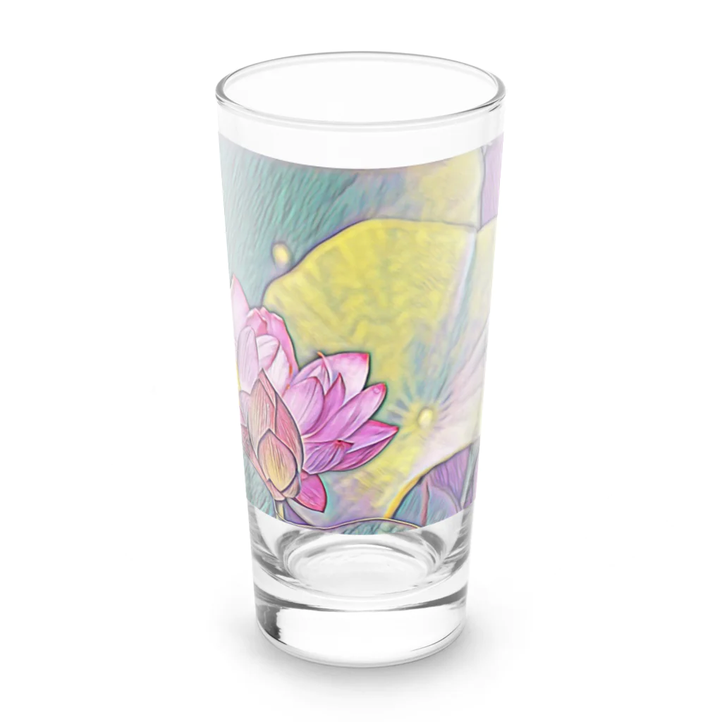 jun-hoshiの清らかな心・蓮の花 Long Sized Water Glass :front