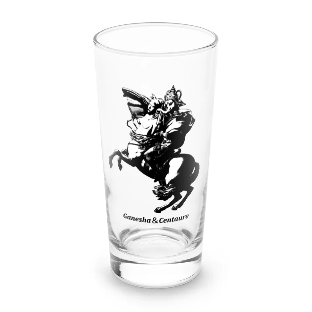 アインシュタインキャットのガネーシャ　アンド　ケンタウレ Long Sized Water Glass :front