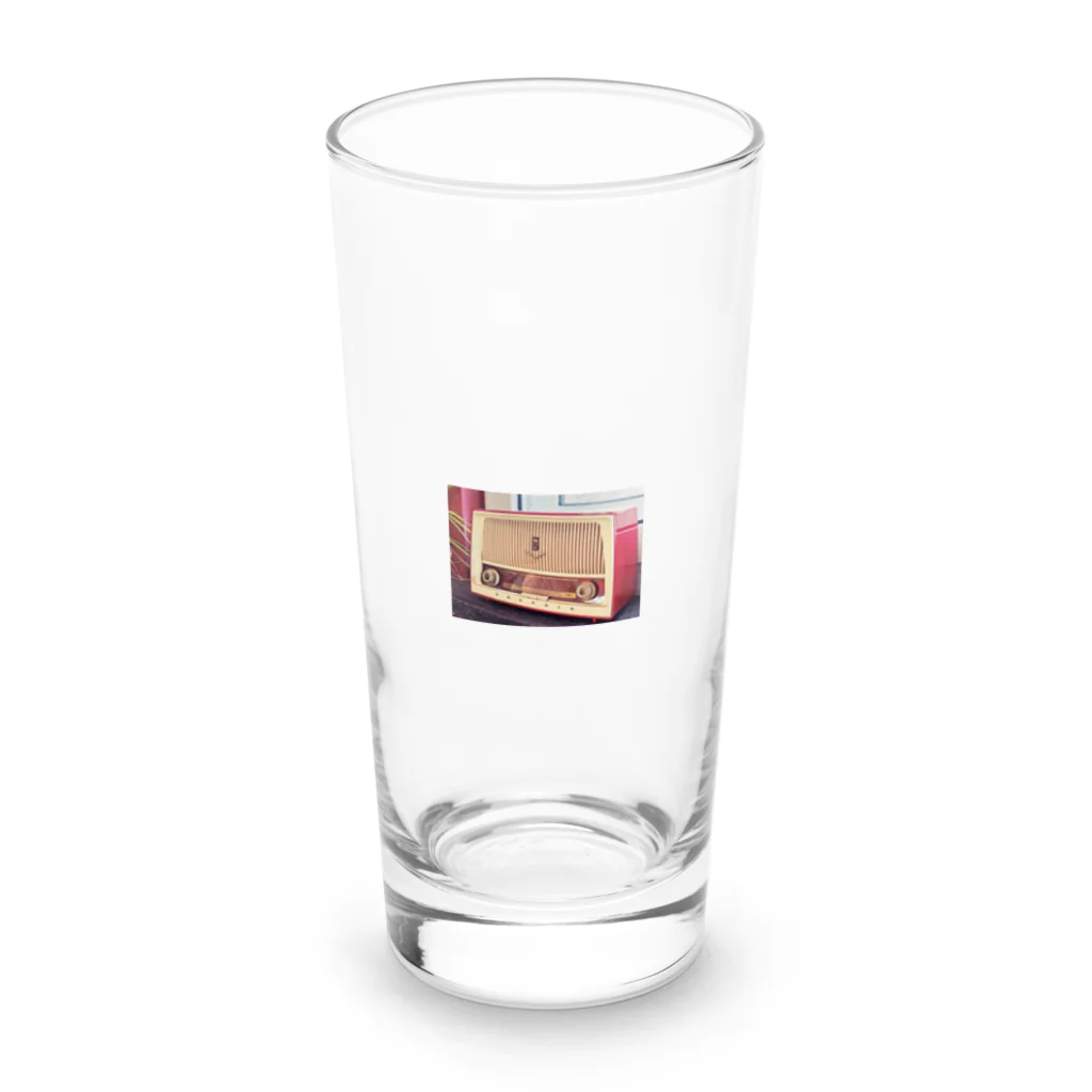 S式がいしゃの懐かしいラジオです Long Sized Water Glass :front