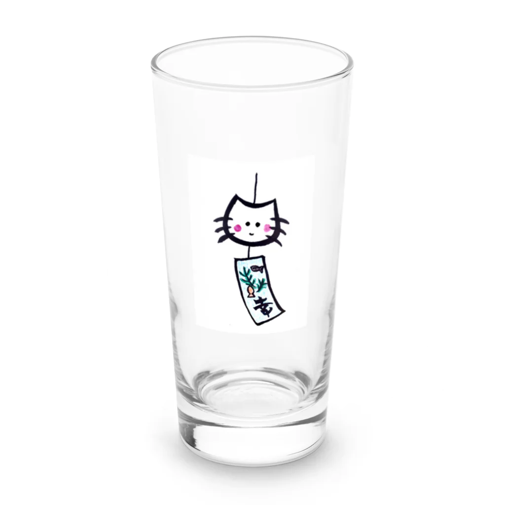 麗華商店の風鈴みいすけ Long Sized Water Glass :front