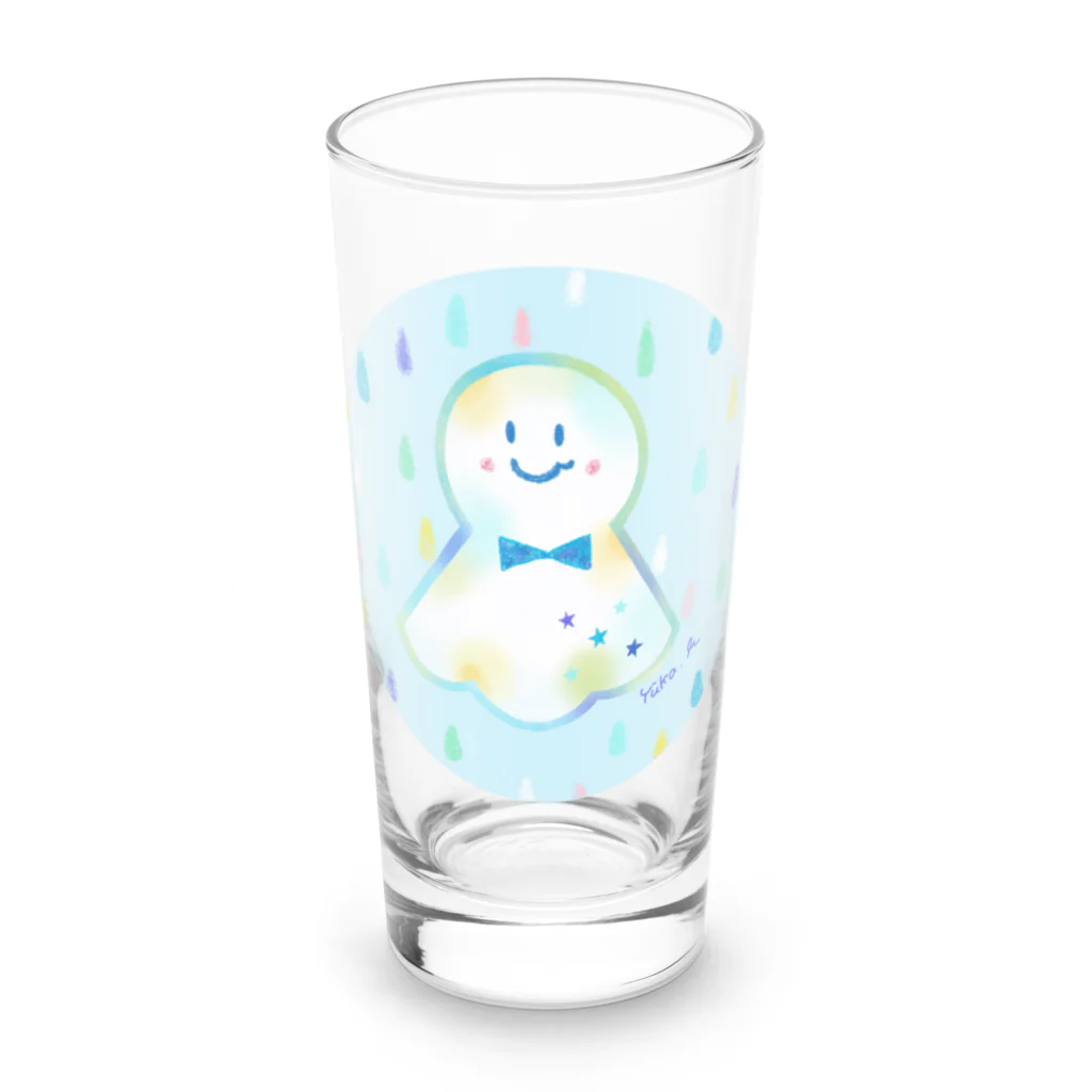 前田悠花｜イラストレーターの★てるてる坊主★ Long Sized Water Glass :front