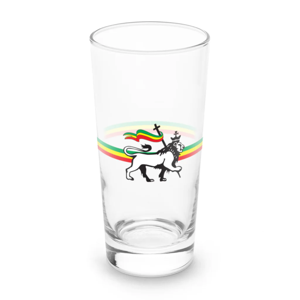 ジャマイカ再発クオリティのLion of Judah Long Sized Water Glass :front