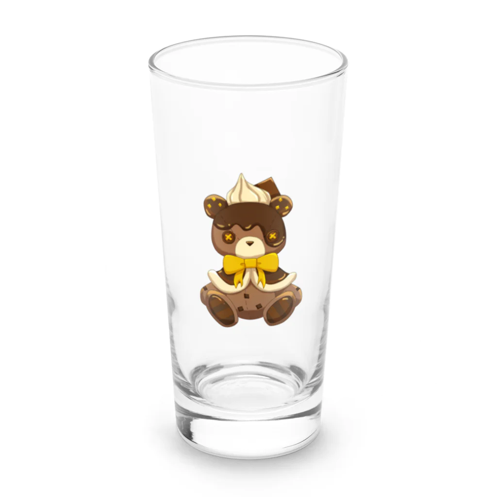 Apple Bears Collectionのおいしくいただクマ🧸~チョコケーキver~ Long Sized Water Glass :front