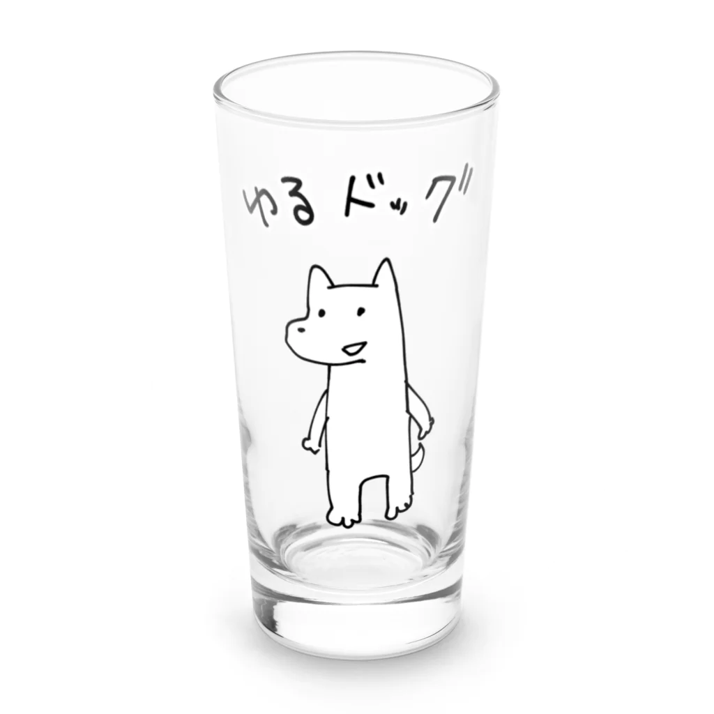 かわいいコーギーのゆるドッグ Long Sized Water Glass :front