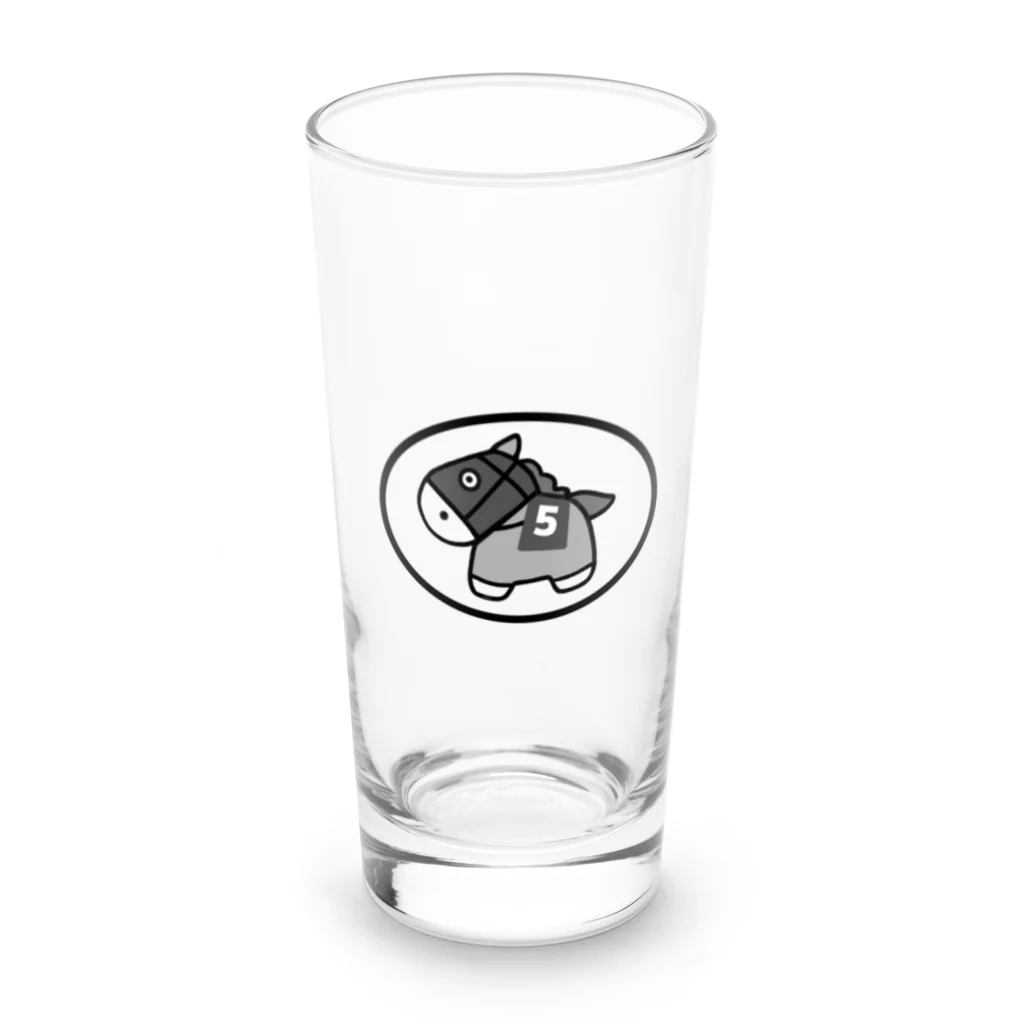 popupepeのビッグチャンスくん（黒文字） Long Sized Water Glass :front