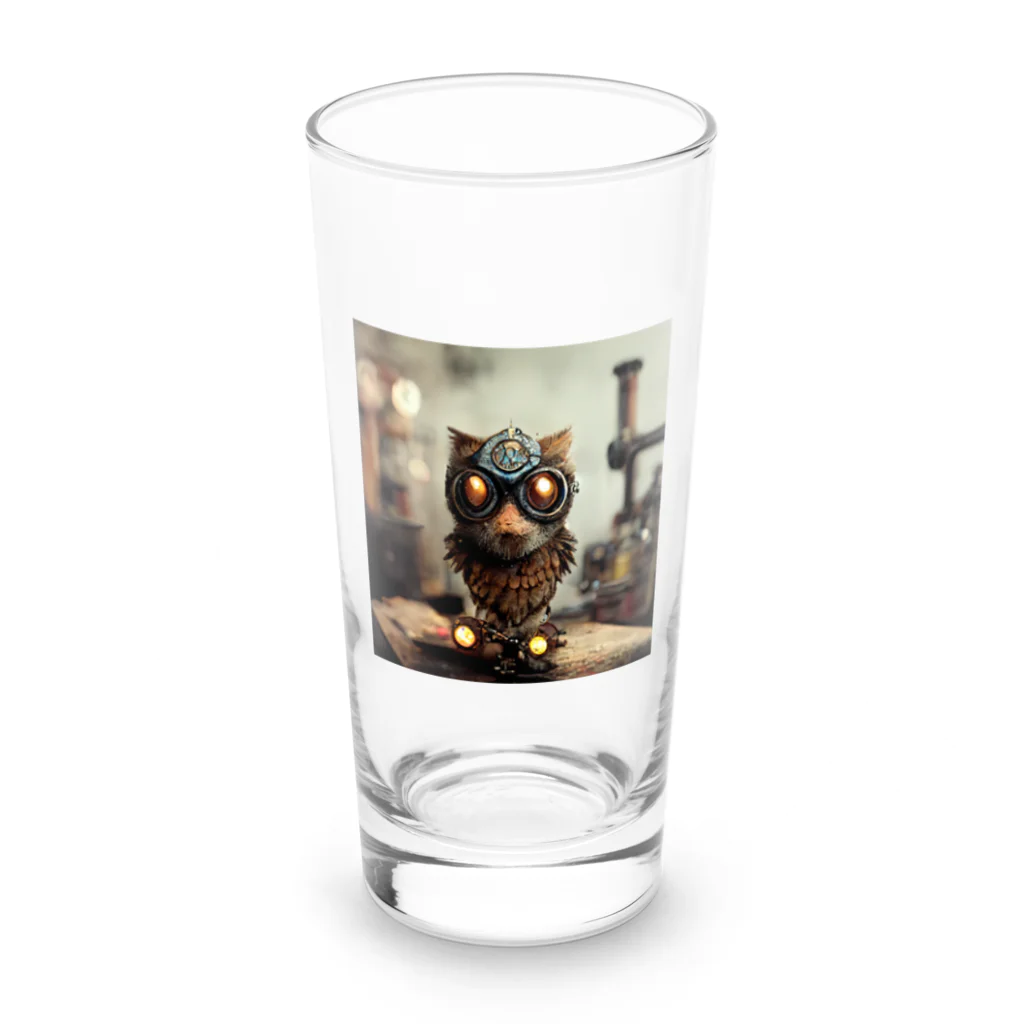 ミミズクの店のメカフクロウ Long Sized Water Glass :front