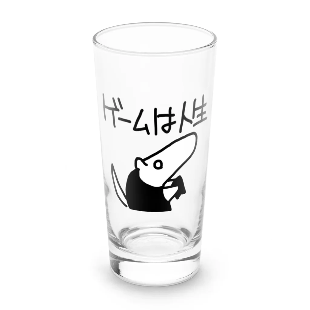 ミナミコアリクイ【のの】のゲームは人生 Long Sized Water Glass :front