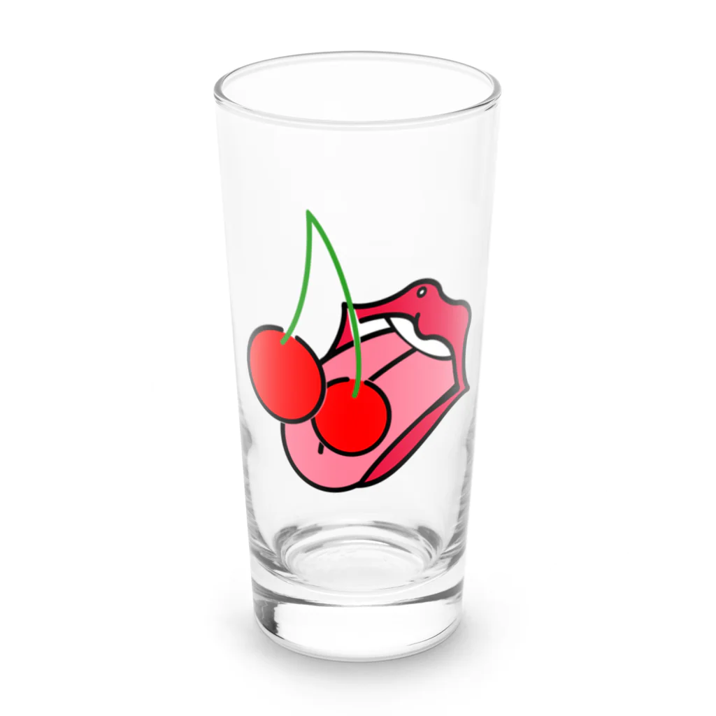 Red CherryのCherry kiss Long Sized Water Glass :front