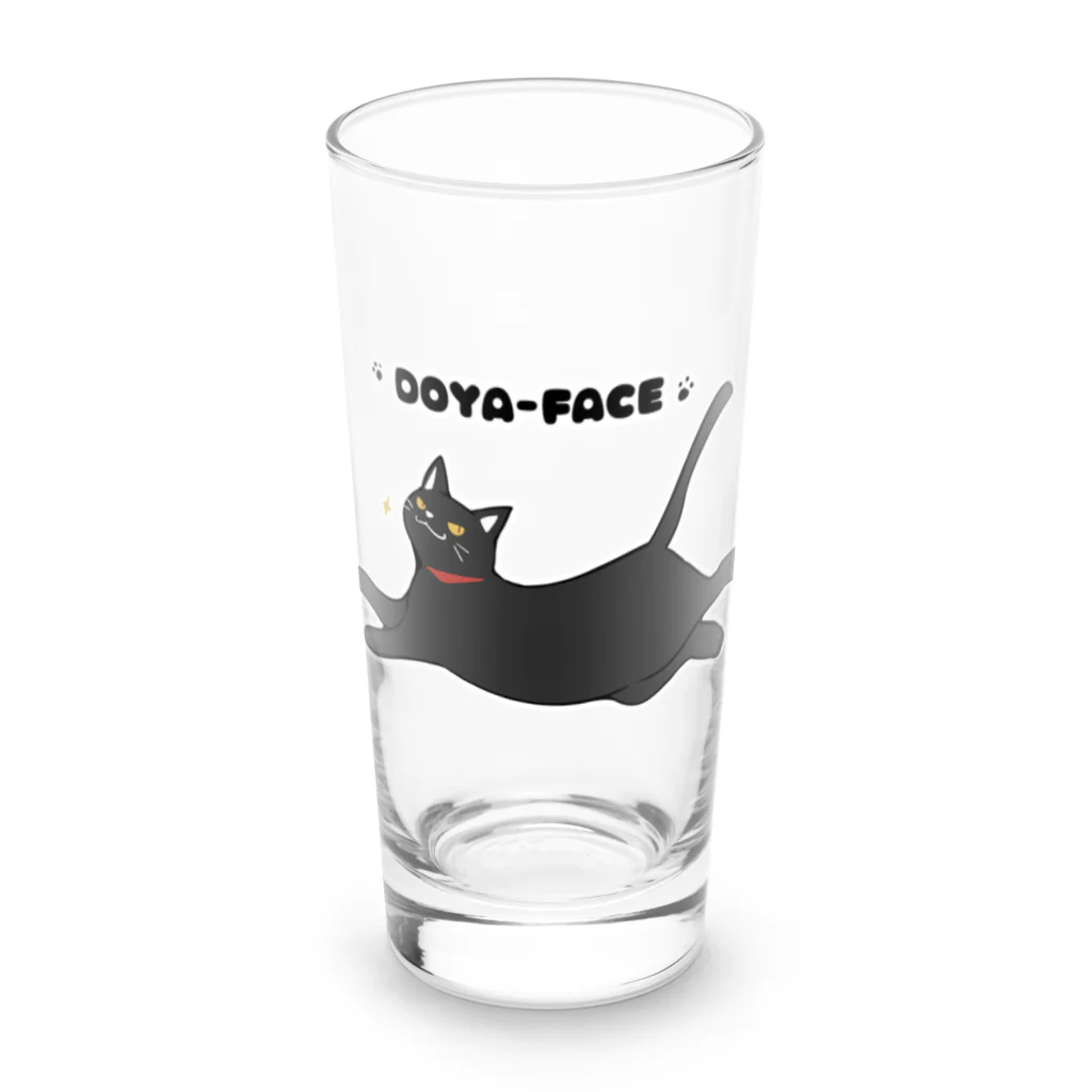 かわいいコーギーのドヤ顔CAT Long Sized Water Glass :front