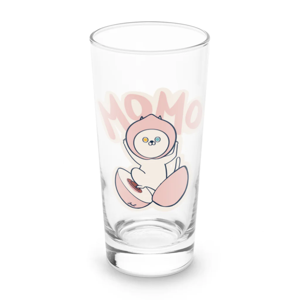 TMClayのフルーティーキャット　MOMO Long Sized Water Glass :front