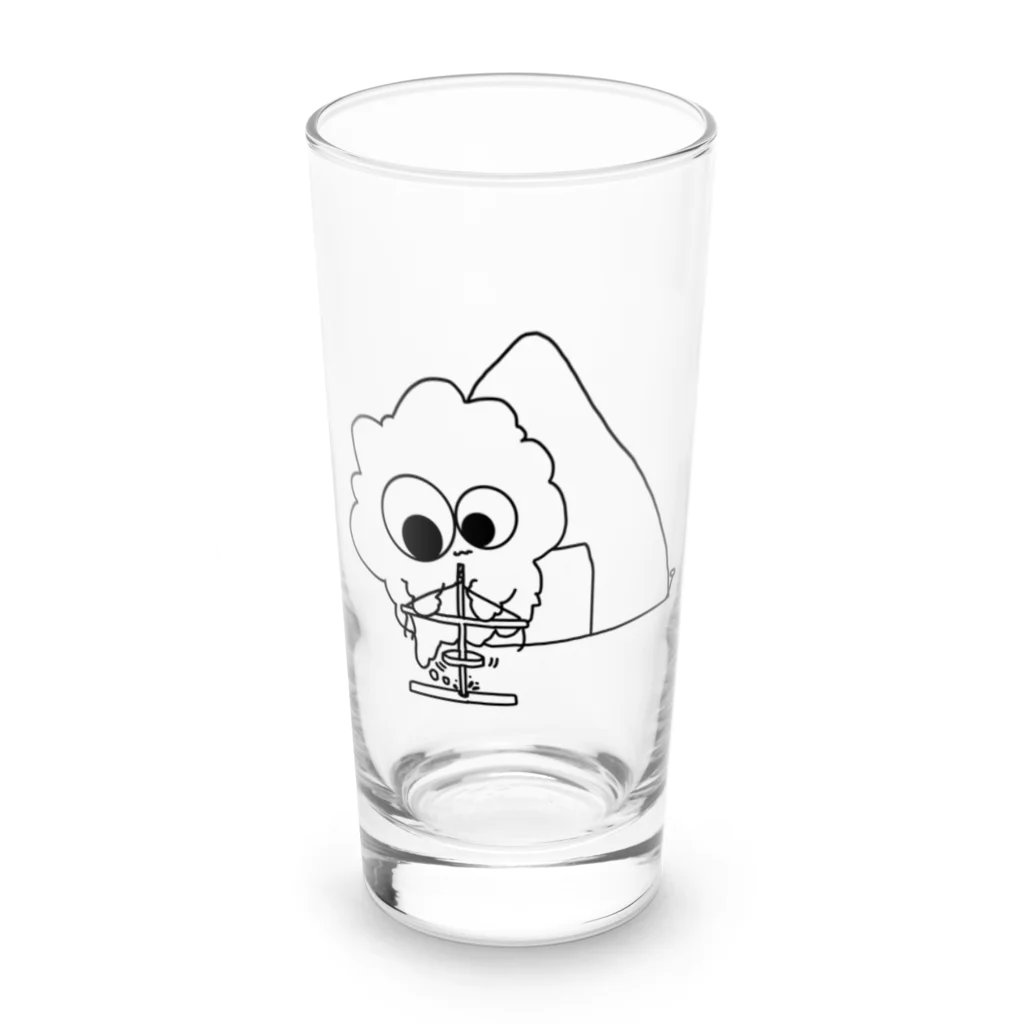 もふもふもんすたぁのもふもふもんすたぁ キャンプ Long Sized Water Glass :front