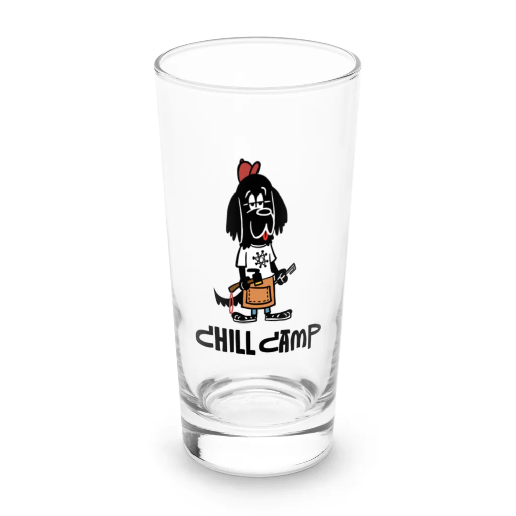 Lumiere du soleilのchill camp dog Long Sized Water Glass :front