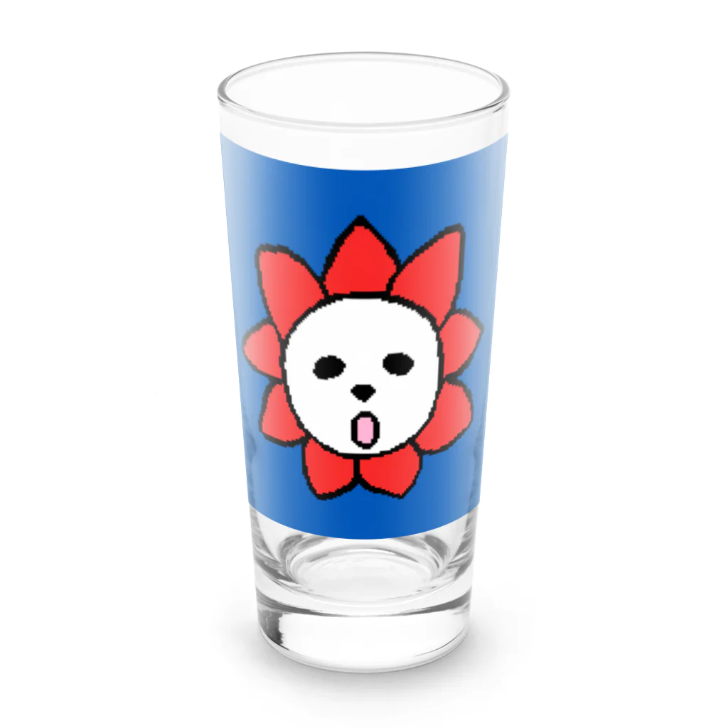 ミスターパンダワールドのフラワーパンダ Long Sized Water Glass :front