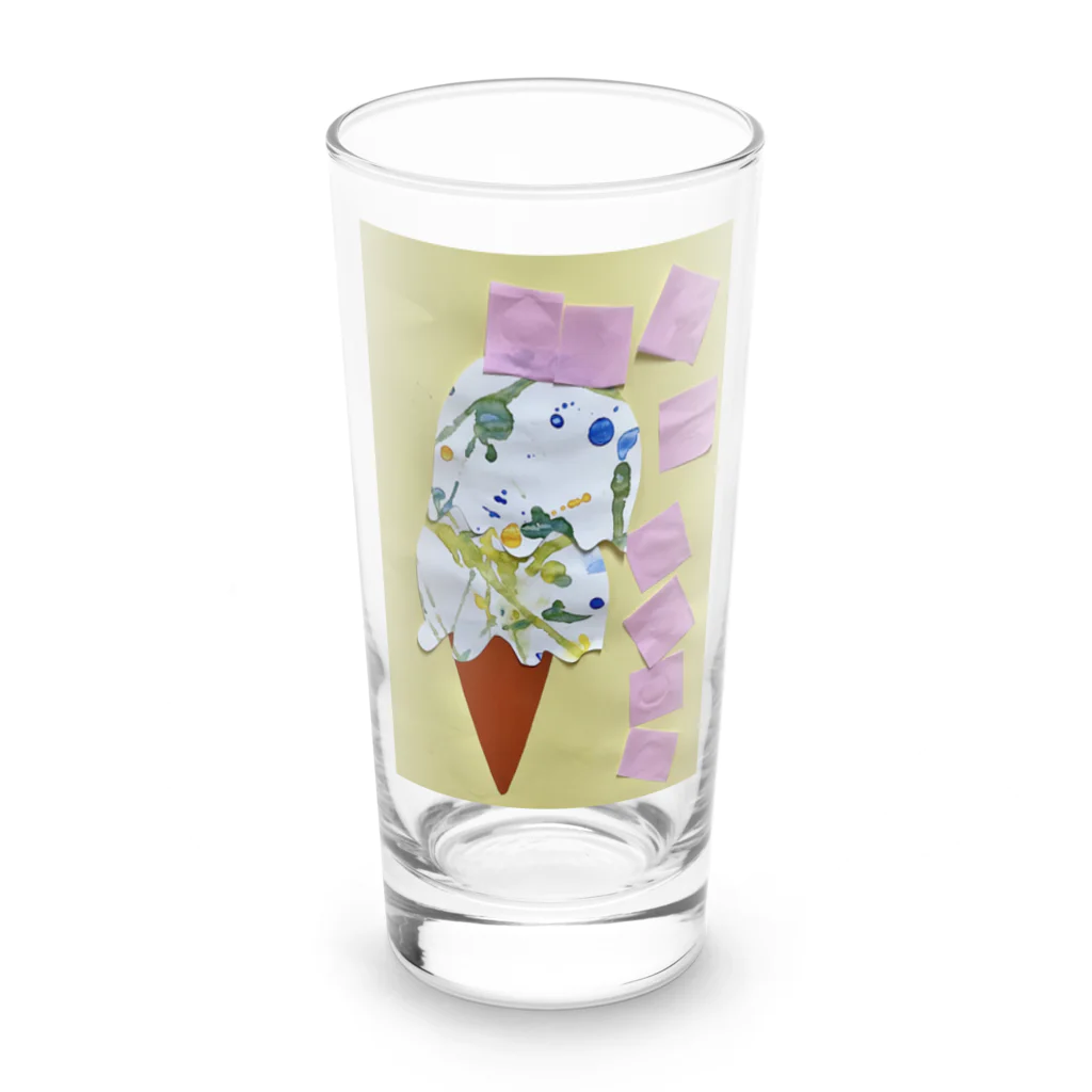 親バカショップのアイスクリーム Long Sized Water Glass :front