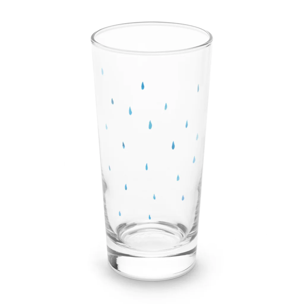 あめおんなのおみせのあめふりのしずく Long Sized Water Glass :front