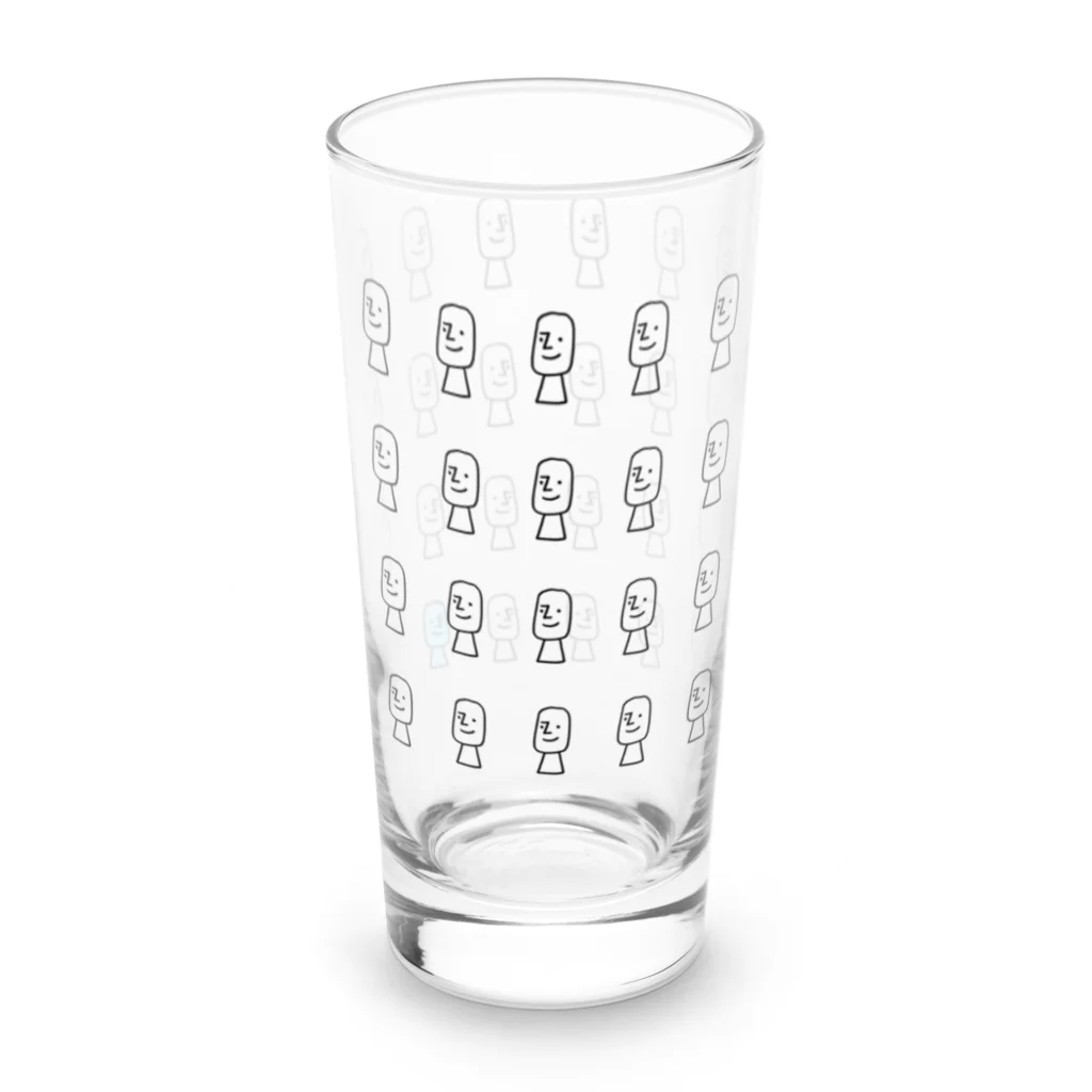 コンロランのイースター島のモアイ(52人) Long Sized Water Glass :front