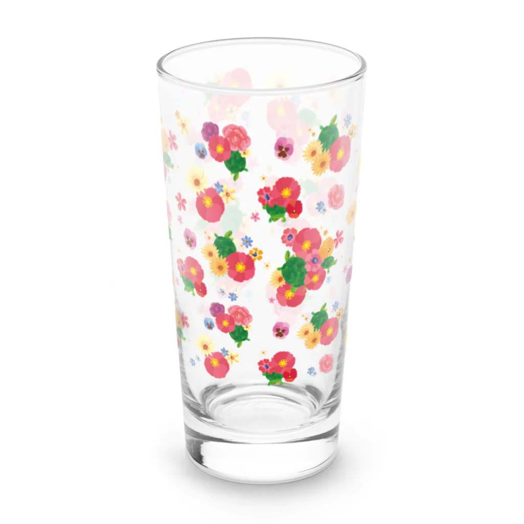 Turtle56tanのLove Turtle 小花柄ロンググラス Long Sized Water Glass :front