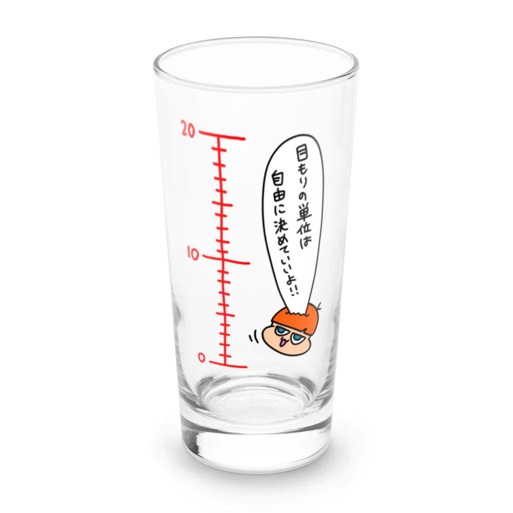 サルインの理科でよく見る目盛 Long Sized Water Glass :front