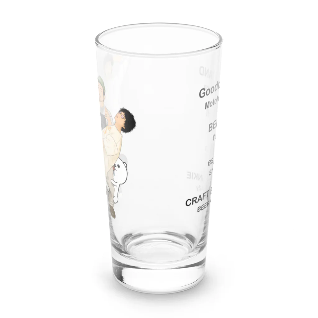 ビアくま ファクトリーの【お間違え注意】福岡の人気ビアバー店員＋獣グラス Long Sized Water Glass :front