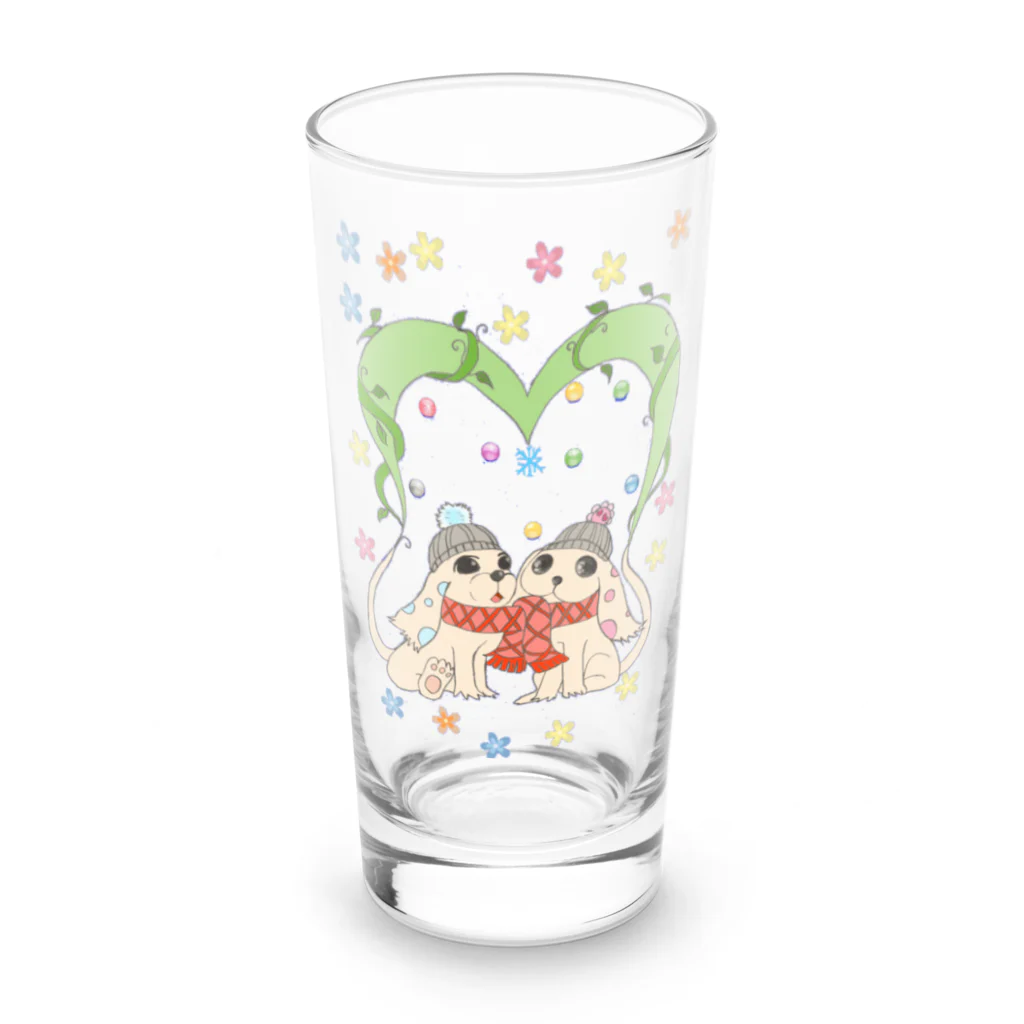 ヒイロのdog heart Long Sized Water Glass :front