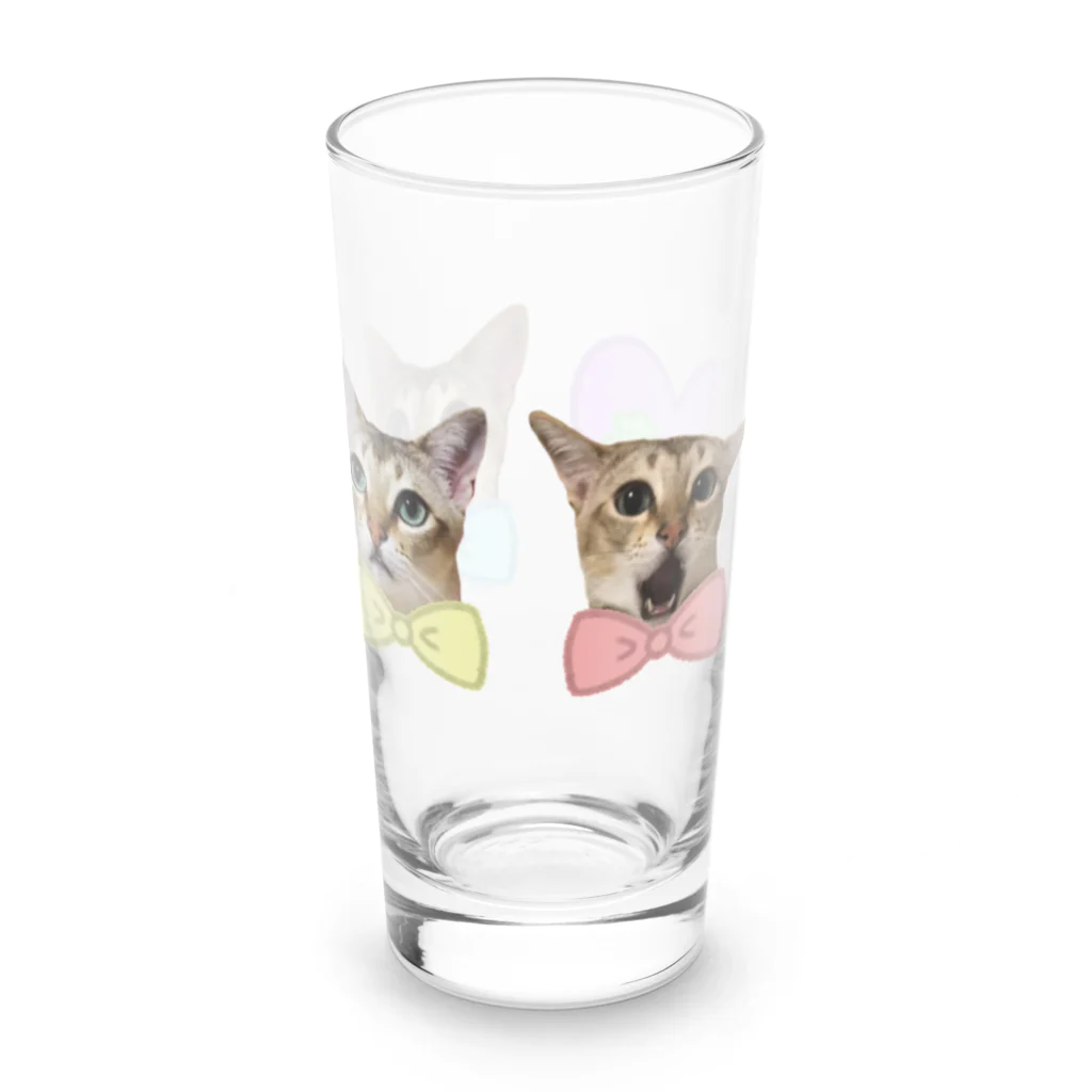 ティモの3色ティモ＋ハート Long Sized Water Glass :front