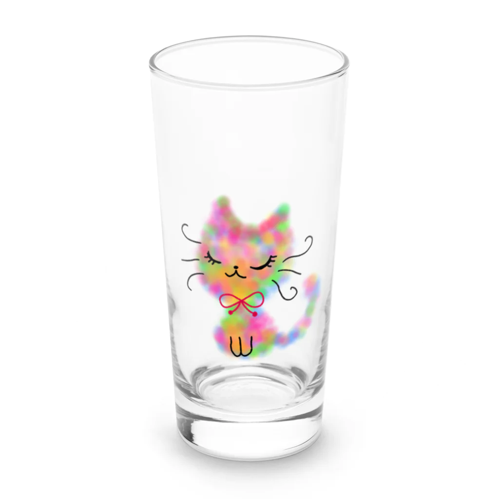 こやまちえのほんわか猫さん。 Long Sized Water Glass :front