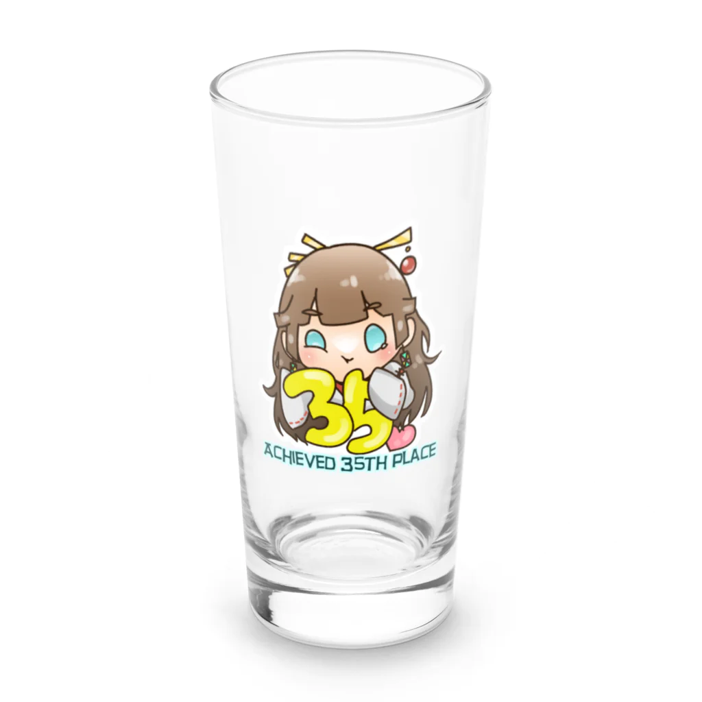 ヌショップのバナイベ35位記念巫女様 Long Sized Water Glass :front