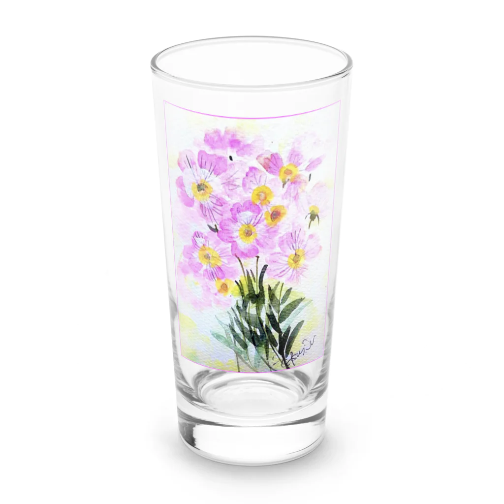 SUZURI.KEY-CHANの昼咲き月見草BF0902 Long Sized Water Glass :front